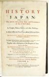 TRAVEL KAEMPFER, ENGELBERT. The History of Japan. 2 vols. 1728. Lacks one plate.